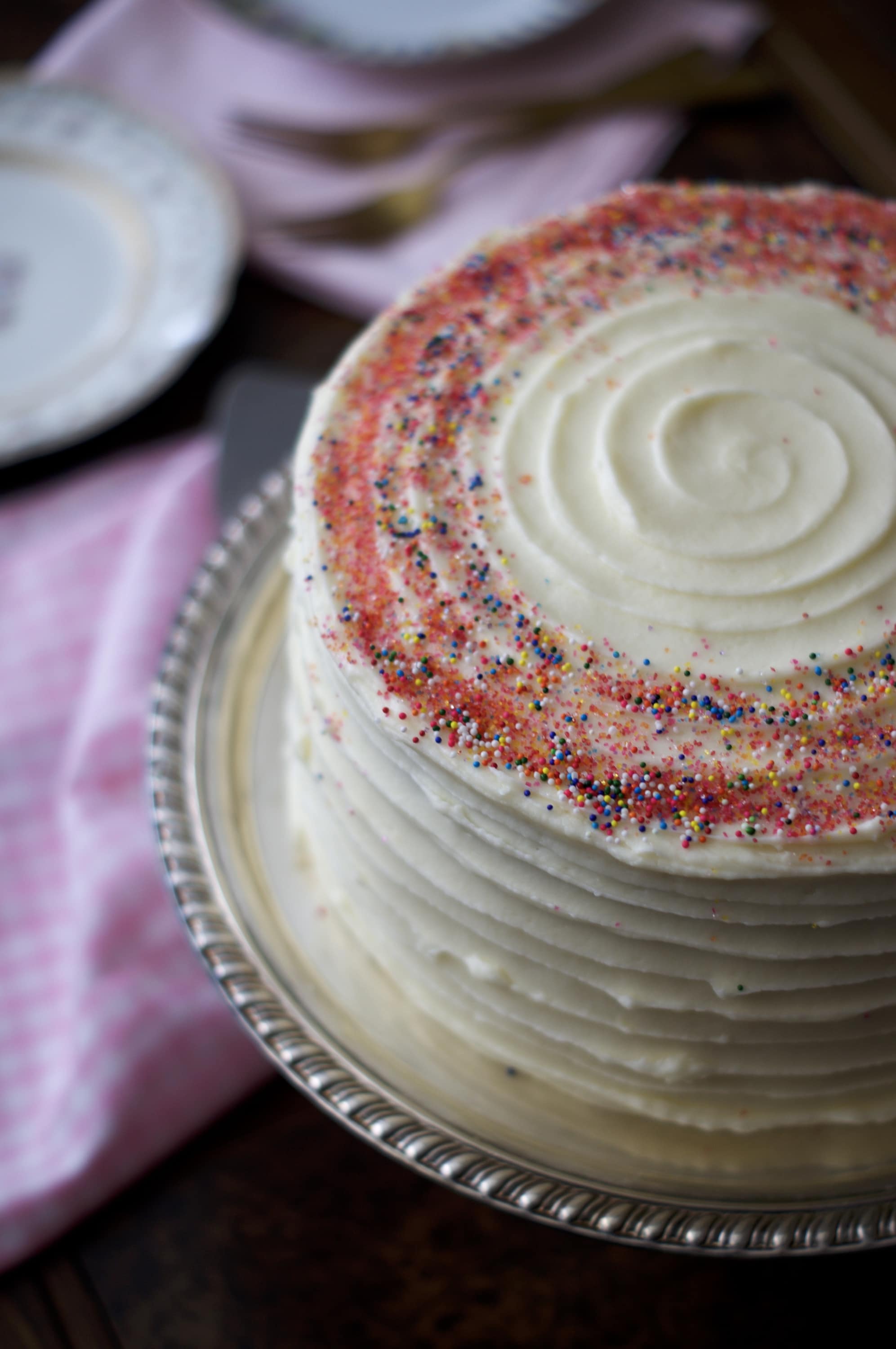 Homemade Funfetti Cake | via Midwest Nice Blog