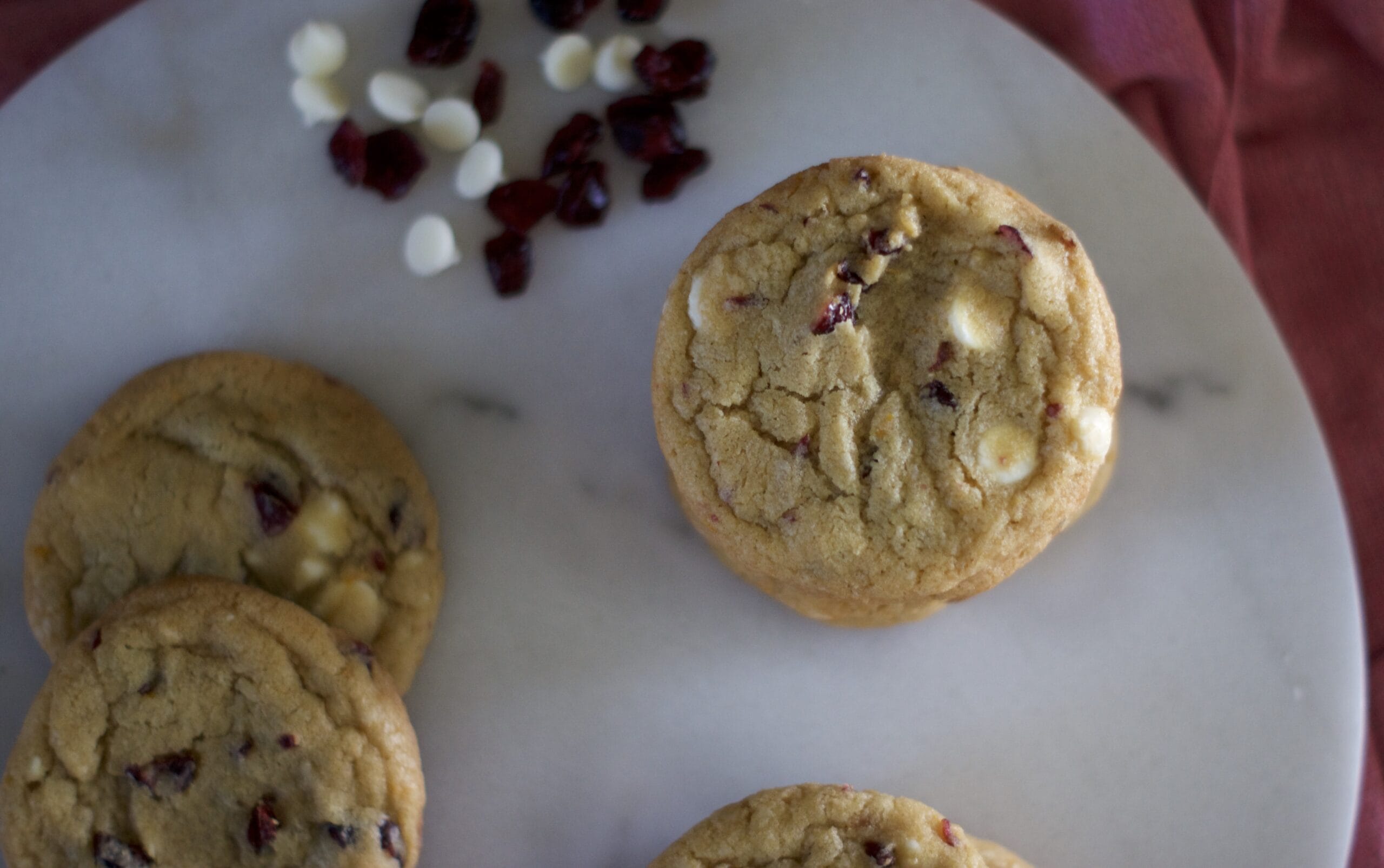 Cranberry, White Chocolate, & Orange Drop Cookies Midwest Nice