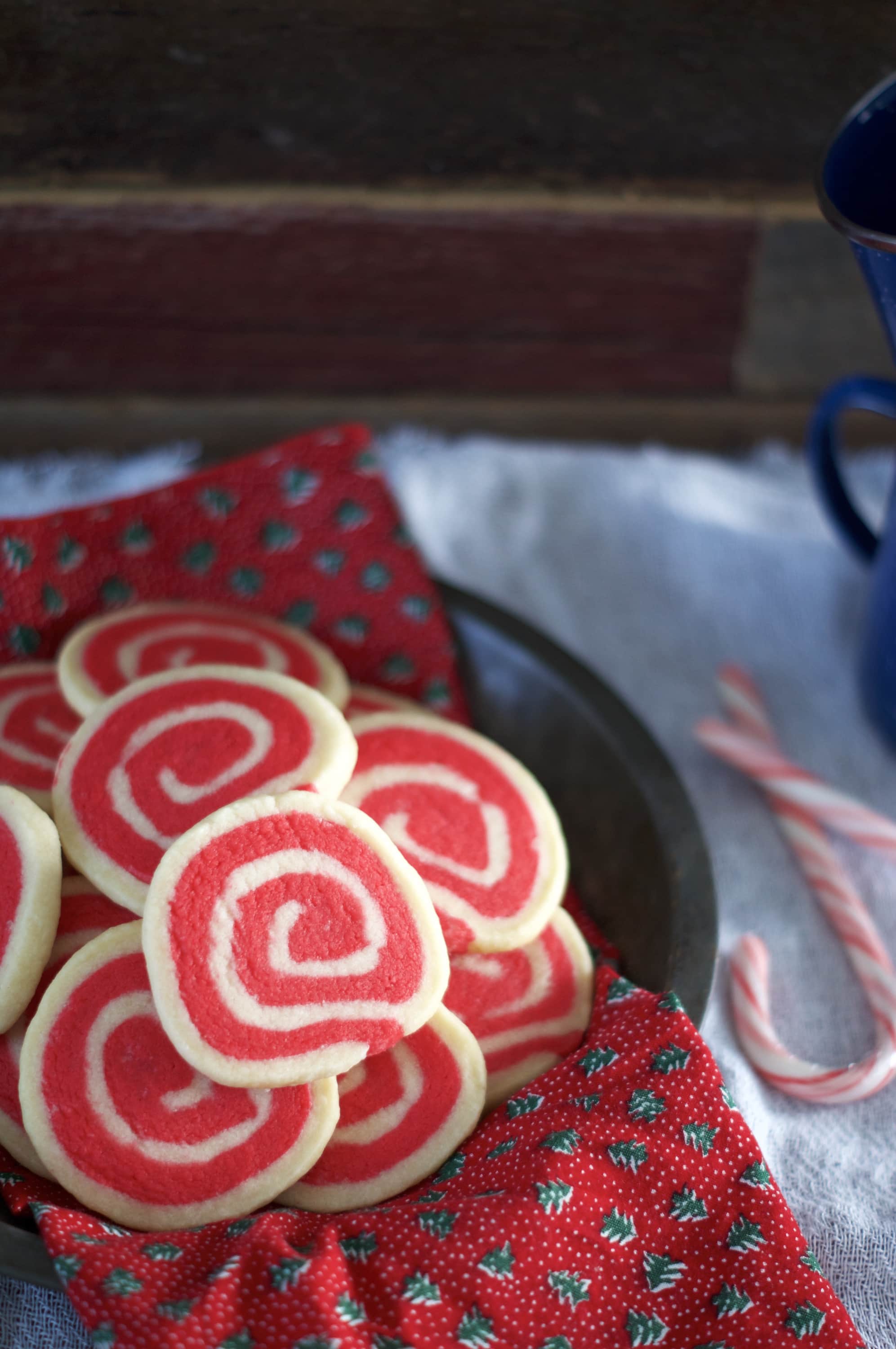 Peppermint Pinwheel Meltaways
