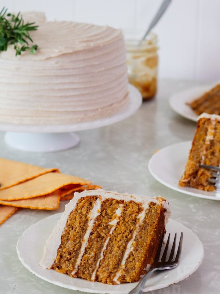 Butternut Squash Cake with Brandy Butterscotch