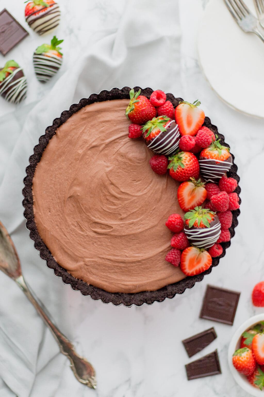 Chocolate Covered Strawberry Tart Midwest Nice