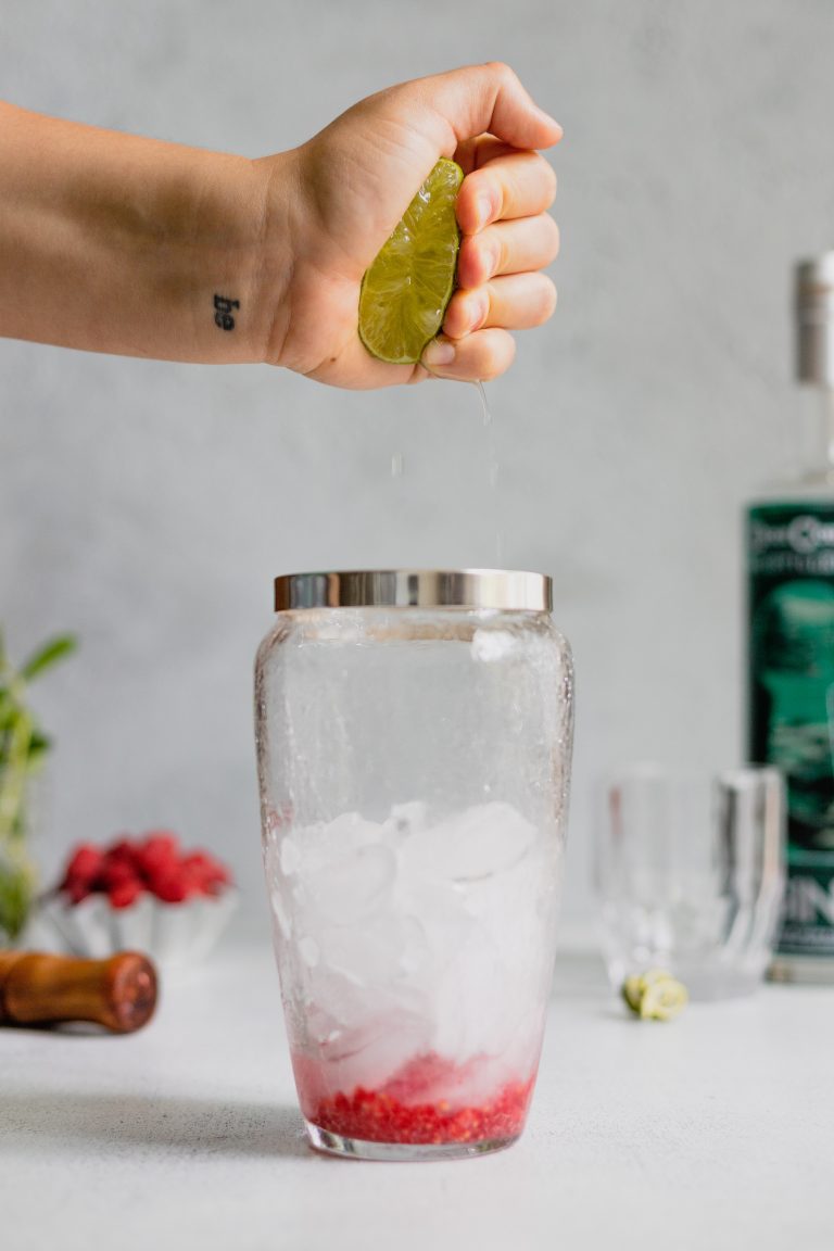 Raspberry Gin Fizz Cocktail Recipe Midwest Nice