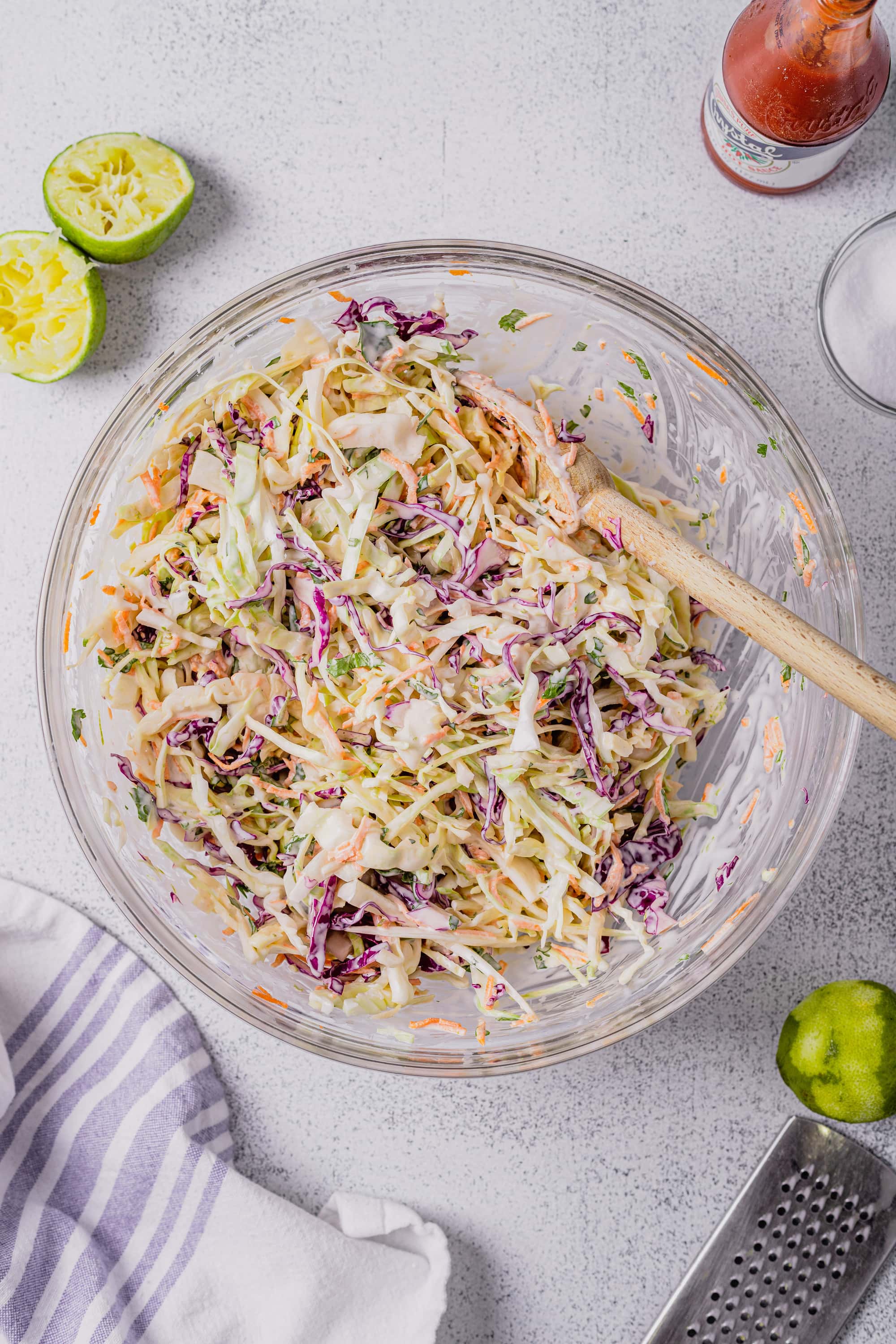 Cilantro Lime Coleslaw Recipe (no vinegar, no sour cream) Midwest Nice