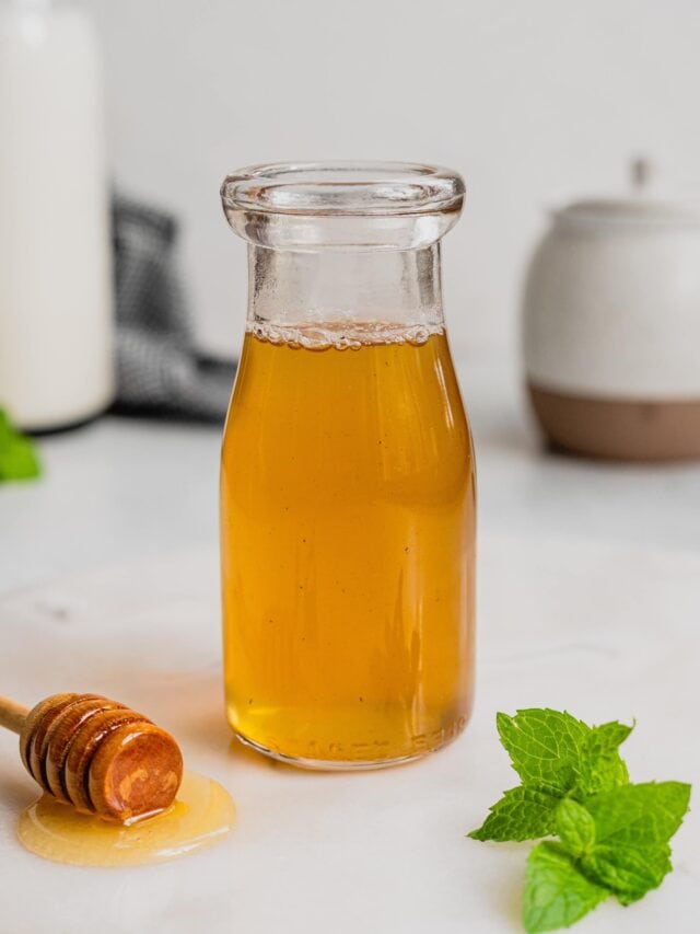 Honey Mint Simple Syrup Midwest Nice