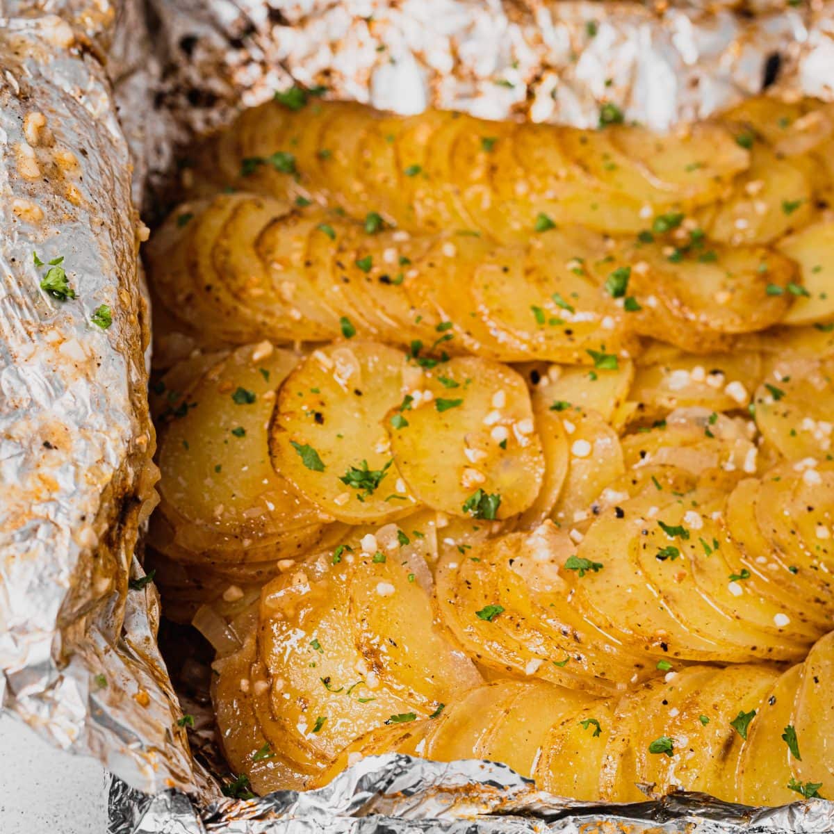 30 Minute Buttery Grilled Potatoes in Foil Midwest Nice