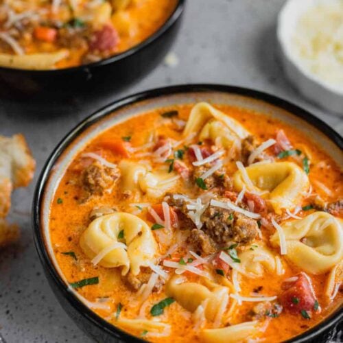 Sausage and Tortellini Soup (with video!) Recipe - Midwest Nice