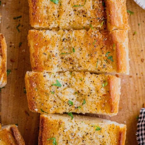 Homemade Garlic Bread (Using frozen bread dough!) Midwest Nice