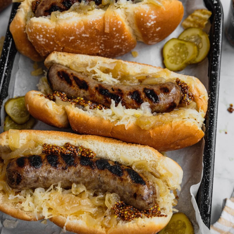 Perfect Boiled Beer Brats and Onions Midwest Nice