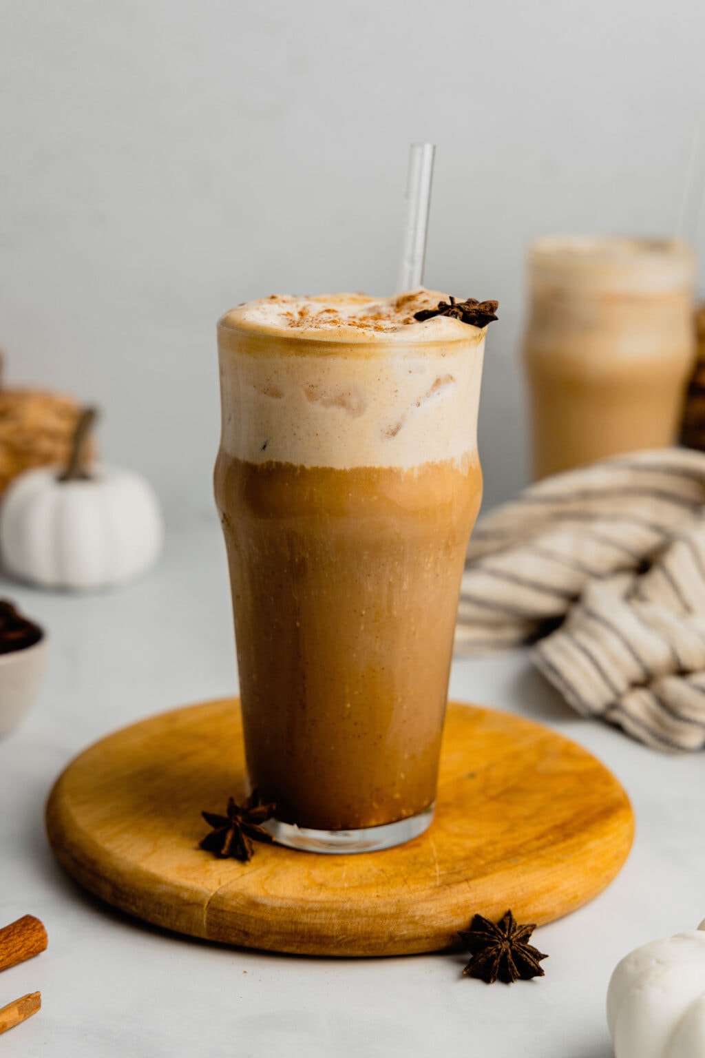 Iced Chai Latte with Pumpkin Cold Foam Midwest Nice