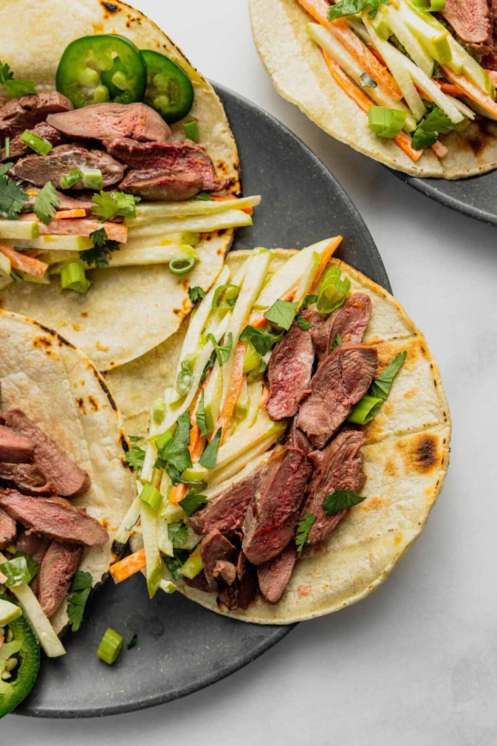 Grilled Duck Breast Tacos with Apple Slaw Midwest Nice