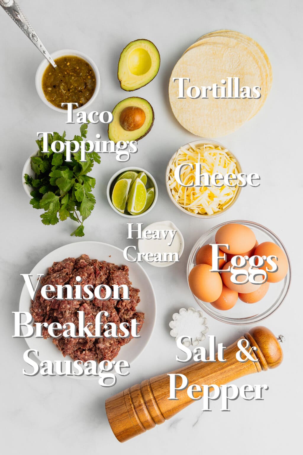 Venison Sausage Breakfast Tacos (Customizable!) Midwest Nice