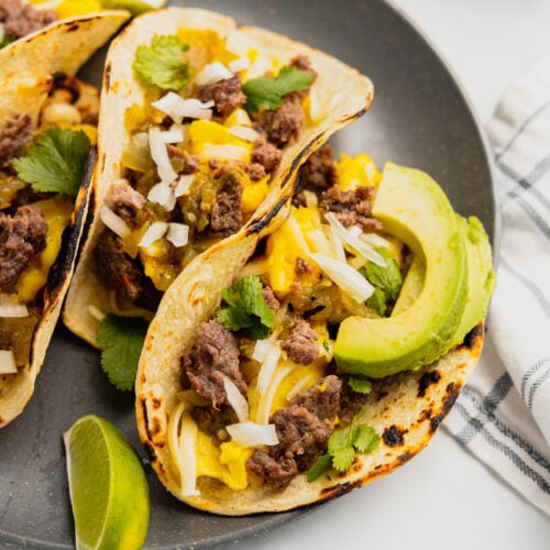 Venison Sausage Breakfast Tacos (Customizable!) Midwest Nice