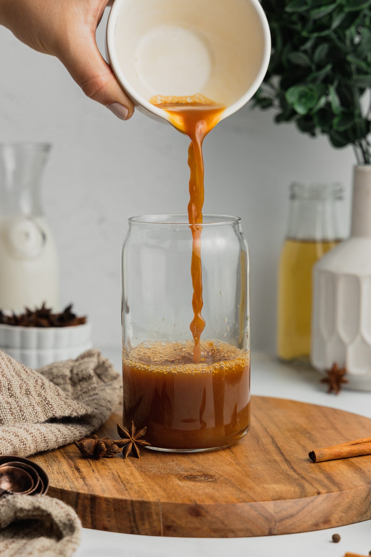 Iced Vanilla Chai Latte (using chai concentrate) Midwest Nice