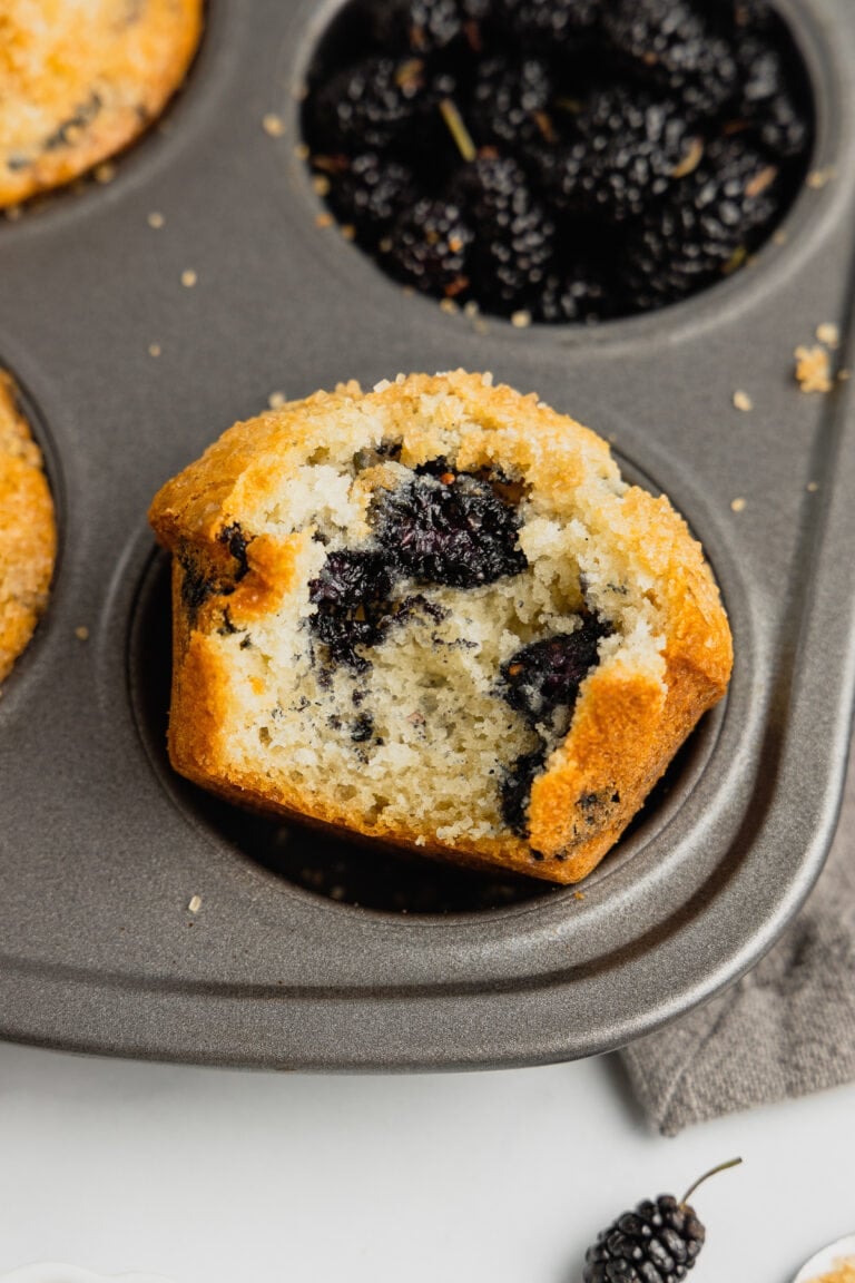 Bakery Style Mulberry Muffin Recipe (Tall & Tender!) Midwest Nice