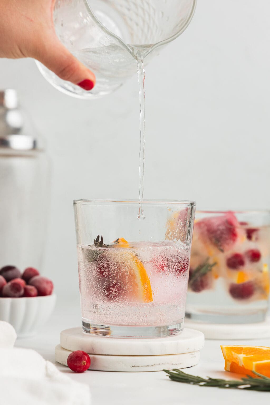 Cranberry Ice Cubes (How to Make Holiday Ice Cubes) - Midwest Nice