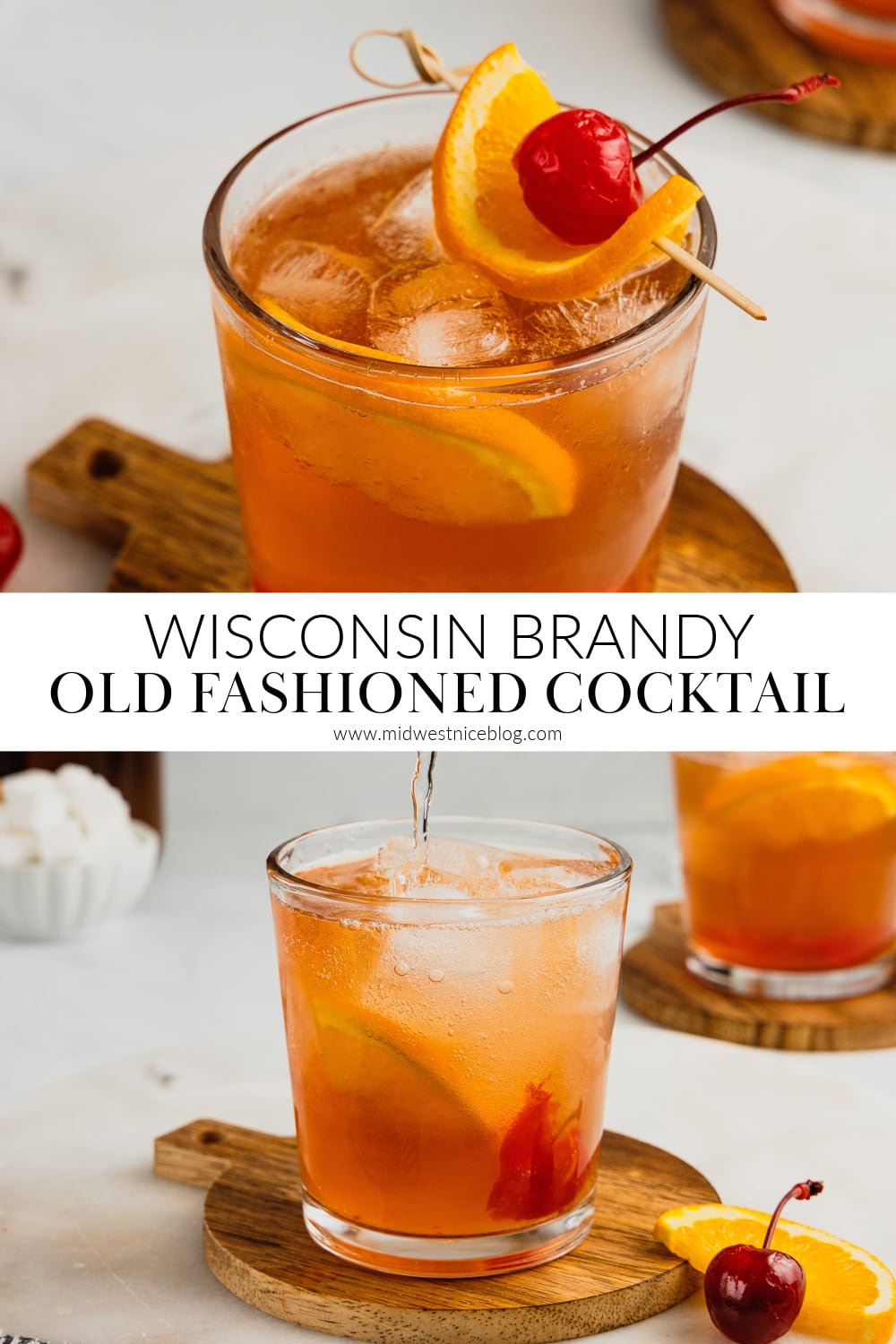 Wisconsin Brandy Old Fashioned (Sweet, Sour, or Press) Midwest Nice