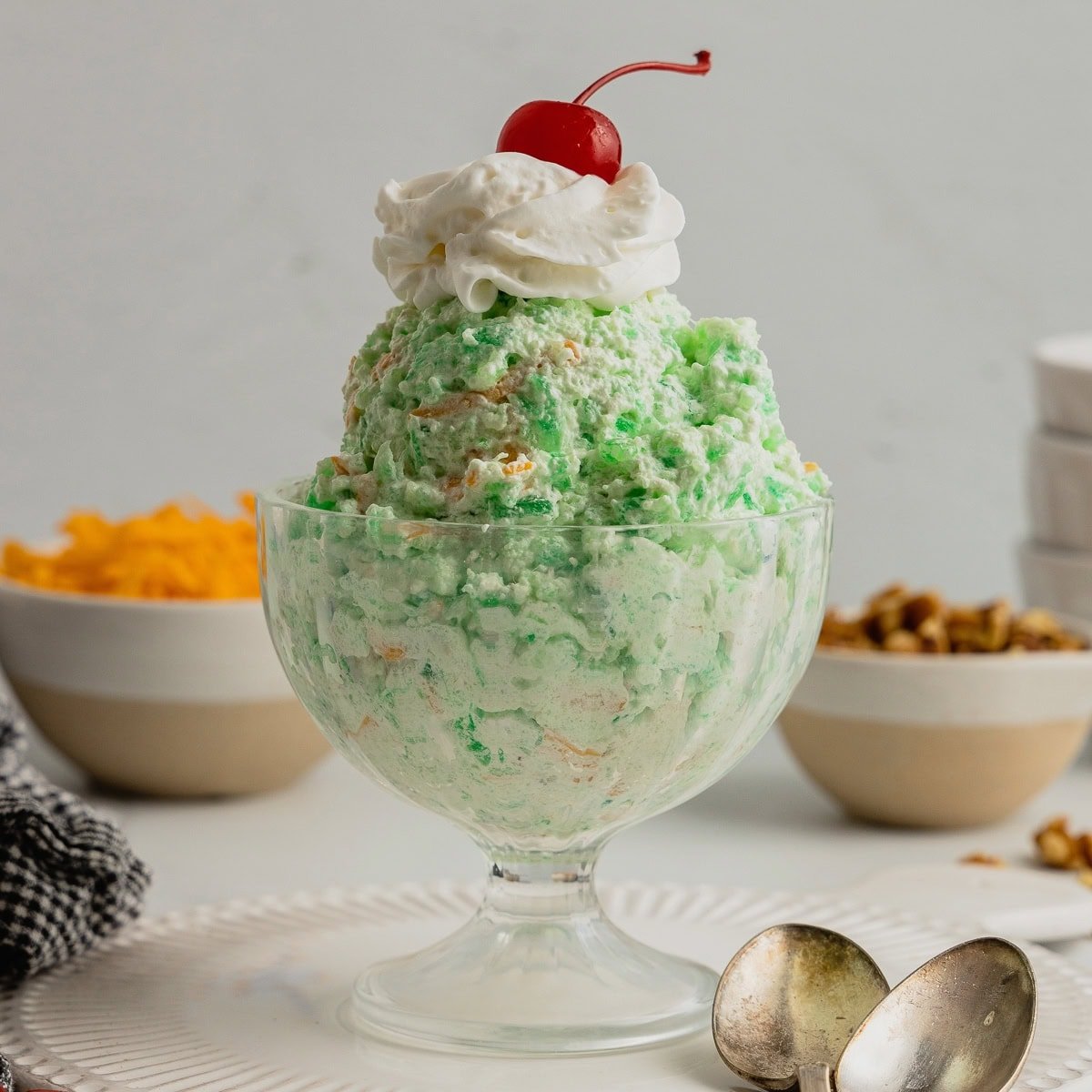Old Fashioned Green Jello Salad with Pineapple and Cool Whip
